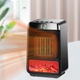 thumbnail image 1 of Calentador de chimenea eléctrico,Calentador de chimenea eléctrico decorativo ajustable,Adorno de chimenea portátil de pie con temporizador de 8 horas,Calentador de mesa con llama realista, 1 of 10