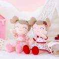 thumbnail image 6 of Gloveleya Baby Doll Girl Gifts Plush Toys Soft Dolls Baby Gifts Cherry Girl Red 14 Inches with Gift Box New, 6 of 11