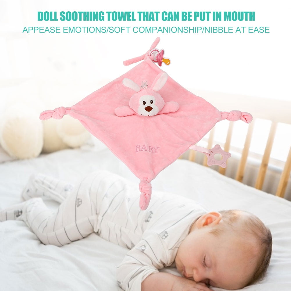 LYUMO Newborn Comforter Plush Toy Soothing Baby Animal Handkerchief Soft Baby Towel Blanket Baby Soothing Towel Soothing Towel Blanket Walmart