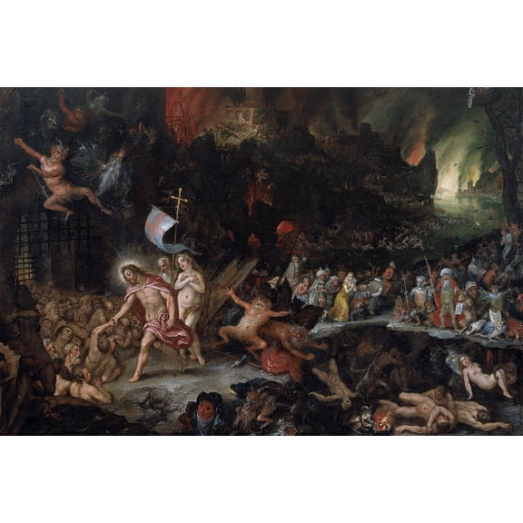 24x36 gallery poster, Christ in Limbo by Jan Bruegel the Elder