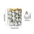thumbnail image 3 of Dmlowu 40pcs Christmas Balls Ornaments - Shatterproof Christmas Ornaments for Holiday Party Wedding Christmas Tree Decocrations, 0.5"/15mm Fashion Christmas Ornaments Set, 3 of 3