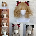 thumbnail image 6 of Girls Hair Clips Gothic Halloween Cosplay Devil Wing Hairpin Headwear Punk Hair Jewelry Unique Black Headwear, 6 of 9