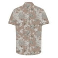 thumbnail image 5 of AHTJRT Stylish Men's Camouflage Print Button Down Short Sleeve Shirt Yellow M, 5 of 5