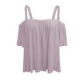 thumbnail image 5 of Womens Thick Strap Off the Shoulder Short Sleeve Top, 5 of 6