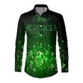 thumbnail image 4 of Hfolob Men's Shirt Mens St. Patrick's Day Print Button Lapel Long Sleeve Shirt Top Stylish, 4 of 4