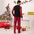 thumbnail image 4 of Yesfashion Christmas Pajamas for Family Pjs Matching Sets PlaidShirts Pants Sleepwear Nightwear Men, 4 of 5