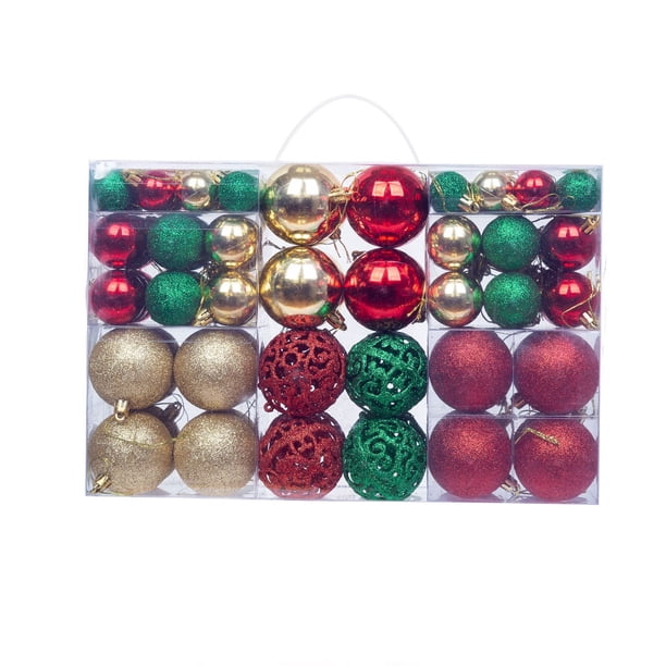 Venta al por mayor, precio de fábrica, bolas de plástico de lujo navideñas, adornos navideños en conjunto, proveedor de decoraciones, bolas de Navidad y adornos para árboles
