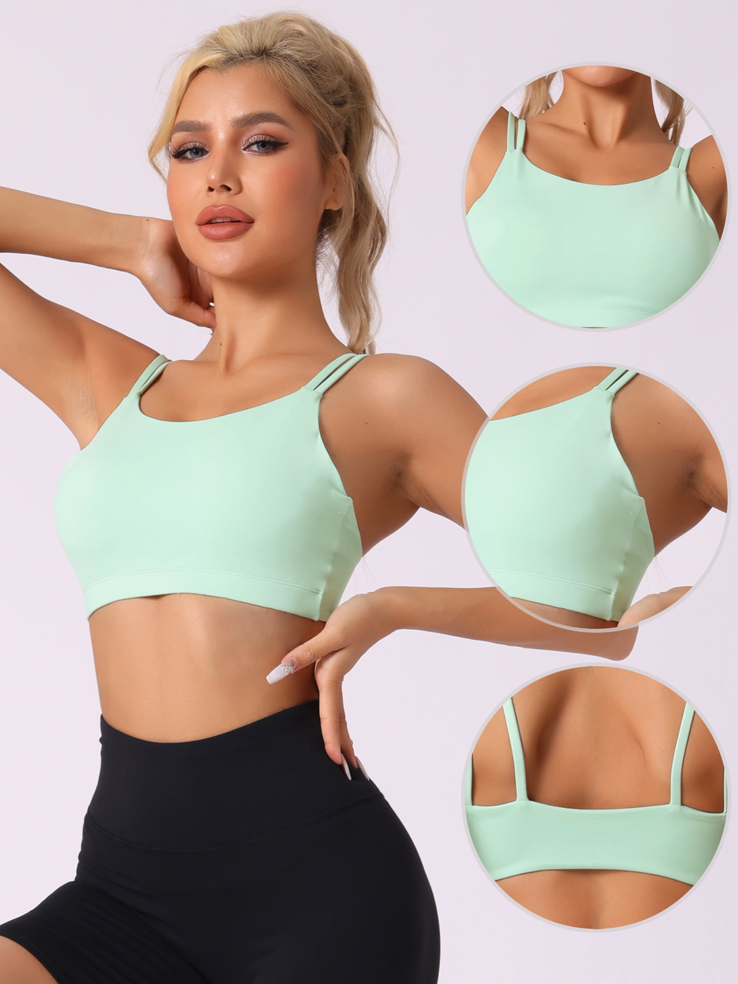 DARING DIVA Full-Coverage U Back Bras Fixed Padded Cup Underwear M Green