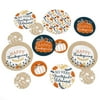 Big Dot of Happiness Happy Thanksgiving - Fall Harvest Party Giant Circle Confetti - Party Decorations - Large Confetti 27 Count