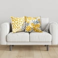 thumbnail image 6 of Yellow Decorative Throw Pillow Covers 18x18 Set of 4, Yellow and Gray Modern Daisy Floral Pillows Linen Pillow Covers for Couch Sofa Living Room, 6 of 6