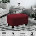 thumbnail image 4 of Sofa Ottoman Cover, Stretch Rectangle Ottoman Slipcovers, Foot Stool Slipcover, 4 of 6