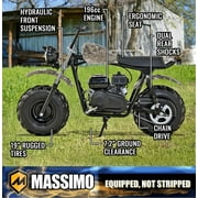 Massimo Minibike MB200S 7.5HP 196cc 4 Stroke, Gas Powered Mini Bike Motorcycle - Camo