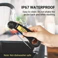 thumbnail image 6 of Flamen Waterproof Digital Meat Thermometer, Instant Read for Cooking & BBQ Black, 6 of 8
