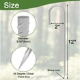 thumbnail image 2 of Estacas de Varilla OK5STAR 30 cm Paquete de 55 Estacas Galvanizadas para Tiendas, 2 of 7
