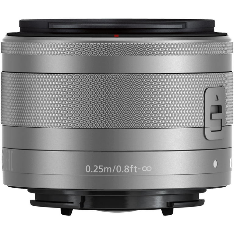 Canon EF-M 15-45mm f/3.5-6.3 IS STM Lens for EOS M Mirrorless Digital  Cameras (Silver)