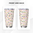 thumbnail image 3 of Bingfone Dandelion Floral for 20 Oz Stainless Steel Travel Mug Double Wall Water Coffee Cup for Home,Office, Outdoor Works Great for Ice Drinks and Hot Beverage-Straw Three-piece Set, 3 of 8