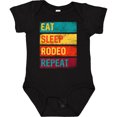 thumbnail image 3 of Inktastic Eat Sleep Rodeo Repeat Boys or Girls Baby Bodysuit, 3 of 5