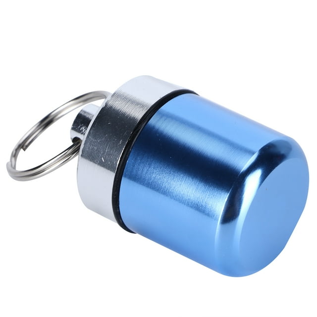 Pill Box Keychain, Portable Waterproof Medicine Box, Medicine Case Medicine Bottle Container Mini Pills Case Holder for Swimming Pool Sauna Outdoor Travel Camping Travel