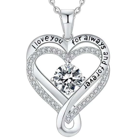 NICKSUN Heart Necklaces for Women Birthstone Necklace for Women Jewelry Pendant Necklace Gifts For Women Wife Mom