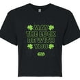 thumbnail image 3 of Star Wars - St. Patrick's Day May Luck Be With You - Juniors Cropped Graphic T-Shirt, 3 of 5
