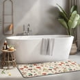 thumbnail image 2 of Red Mushroom Plant Light Pattern Kitchen Rug Mat,Kitchen Runner Rugs Non Skid Washable,Decorative Kitchen Floor Mats for Kitchen,Sink,Laundry,17"x47.2", 2 of 7