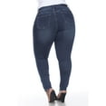 thumbnail image 4 of White Mark Denim Super Extensible Grande Taille pour Femmes avec Panneau Léopard, 4 of 5