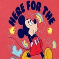 thumbnail image 3 of Mickey & Friends - Here For The Snacks - Women's Short Sleeve Graphic T-Shirt, 3 of 5