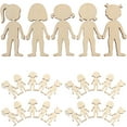 thumbnail image 4 of TINKSKY 50Pcs Kids Wood Cutouts Boy Girl Cutouts For Diy Activities And Creative Crafts At Parties, 4 of 8
