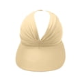 thumbnail image 5 of Wide Brim Visor Hats for Women, Lightweight UV Protection Beach Sport Cap for Outdoor Activities,Hiking, Cycling,Travel,Beige, 5 of 6