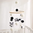 thumbnail image 4 of Promise Babe Móvil Bebé Oso Panda Campanas con Bolas de Fieltro Móvil Animal Suave Habitación de Bebé Móvil de Ganchillo de Madera Recién Nacido Niño Niña Colgante Colgante, 4 of 4