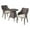 Multibrown/Light Brown, variant on GDF Studio Leeward Outdoor Round Wicker 3 Piece Bistro Set, Multibrown and Light Brown