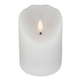 thumbnail image 3 of Northlight 4" LED White Flameless Battery Operated Wax Candle, 3 of 5