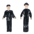 thumbnail image 2 of 75 piezas 1:87 Figuras pintadas Figuras miniaturas de trabajadores ferroviarios con balde y escalera, 2 of 8
