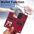 thumbnail image 5 of Nalacover for Samsung Galaxy A53 5G Wallet Case with Card Slots & Metal Finger Ring, Durable PU Leather Back Double Magnetic Botton Flip Kickstand Purse Shockproof Phone Case,Red, 5 of 10