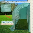 thumbnail image 6 of YardGrow Greenhouse Replacement Cover for 10x5x7'H Outdoor Lean to Walk-in Wall Greenhouse Portable Waterproof Hot House (Green), 6 of 7