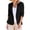 Black, variant on Womens Casual Blazers Open Front Long Sleeve Notch Lape Dressy Casual with Pockets Linen Tops for Women Stretch Slim Fit Chaquetas De Mujer Elegantes Womens Blazer White S