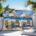thumbnail image 4 of Summer Vacation Outdoor Pillow Covers Pack of 2 Ocean Beach Wood Sun Umbrella Waterproof Throw Pillow Covers Decorative Cushion Cases for Patio Garden Tent Balcony Couch 16x16 inch, 4 of 8