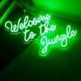 thumbnail image 3 of Cadodis Welcome to The Jungle Neon Sign - Set The Vibe for Your Gaming Room or Bar with This USB LED Light, Green, 3 of 5
