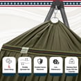 thumbnail image 2 of Tranquillo Uniki Support de Hamac Ajustable, Hamac avec Support pour Hamac Portable d'Extérieur, Capacité de 550 Lb Support de Hamac Double de Luxe, Hamac et Support de Camping Pliables, Sauge, 2 of 5