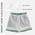 thumbnail image 3 of FORMRS Boys Swim Trunks Quick Dry Mesh Liner Boardshorts Sizes XS-XL, Green American Footballs, 3 of 7