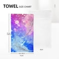 thumbnail image 4 of YFYANG Absorbent Towel, Soft Skin-Friendly Blue Dream Feather Washcloth Bath Towel, Suitable for All Skin, 27.5 x 16-inch, 4 of 7