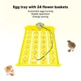 thumbnail image 3 of Egg Turning Tray, Hollow Design Auto Rotation Egg Hatcher Tray 24 Eggs Capacity Automatic Egg Turner For Hatching Chickens Duck  Quail And Bird, 3 of 8