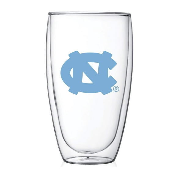 North Carolina Tar Heels 15oz. Double Wall Thermo Glass