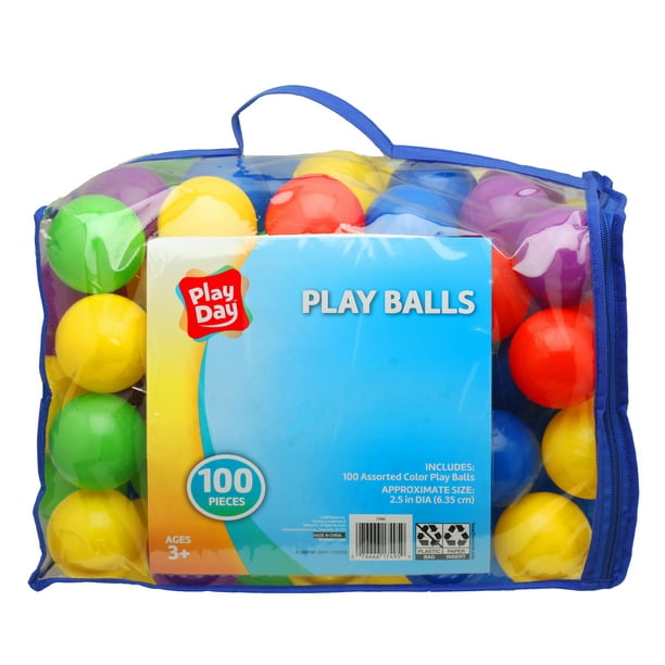 Play Day 2.5" Play Ball Pit Balls, 100 Count