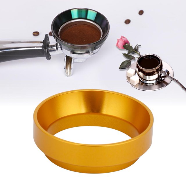 FAGINEY 58mm Aluminum Universal Coffee Dosing Ring Funnel Replacement Coffee Maker Accessory, Dosing Ring Replacement, Dosing Funnel