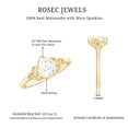 thumbnail image 5 of Rosec Jewels 5x7mm Lab Grown Diamond Knot Engagement Ring, EF-VS Quality - Ready To Gift, 10K Yellow Gold, US 12.00, 5 of 8