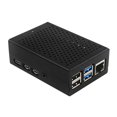 thumbnail image 1 of Carcasa protectora de aluminio para Raspberry Pi 4 Modelo B, color negro, 1 of 5