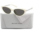 thumbnail image 2 of Michael Kors MK2109U PERRY 334287 57M Bone/Dark Grey Solid Cat Eye Sunglasses For Women+FREE Complimentary Eyewear Care Kit, 2 of 3