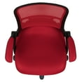 thumbnail image 4 of Flash Furniture High Back Red Mesh Ergonomic Swivel Office Chair with Black Frame and Flip-up Arms, 4 of 15