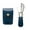 Blue, variant on Foldable Stainless Steel Shoehorn PU Leather Handle Shoe Horn Portable Shoe Lifter Tool with Storage Case for Adult Kid